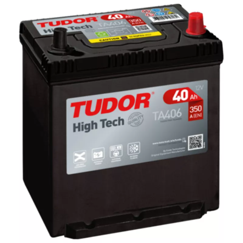 Аккумулятор авто TUDOR TA406 B19 Japan 40A P+ (350Ah) 187/136/220