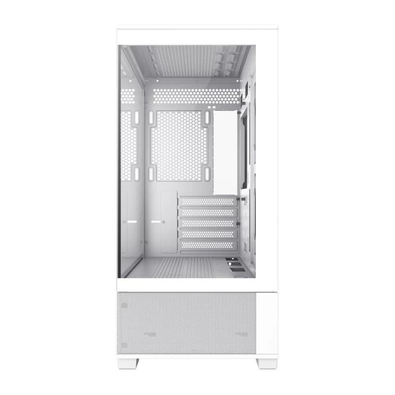 Корпус без БП GAMEMAX Case mATX Vista MW, w/o PSU, Dual Tempered Glass, 1xUSB 3.0, 2xUSB 2.0, Dust filter, White