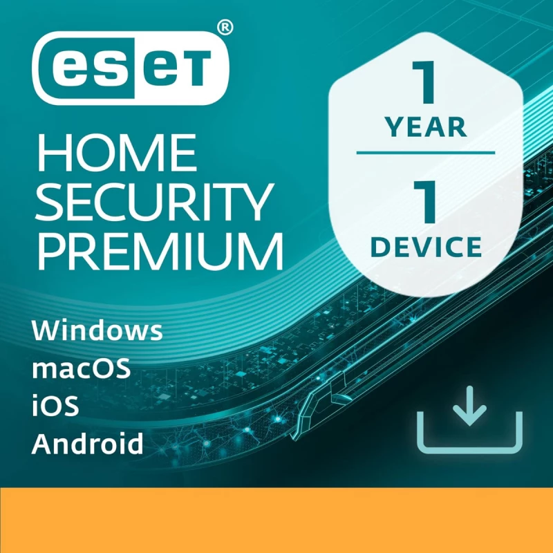 Antivirus ESET HOME SECURITY PREMIUM FOR 1 YEAR. FOR PROTECTION 1 OBJECT