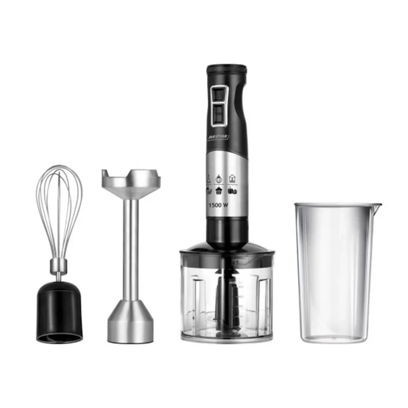 Blender MPM MBL-34M, 1500 W, 0.5l, Negru, Inox
