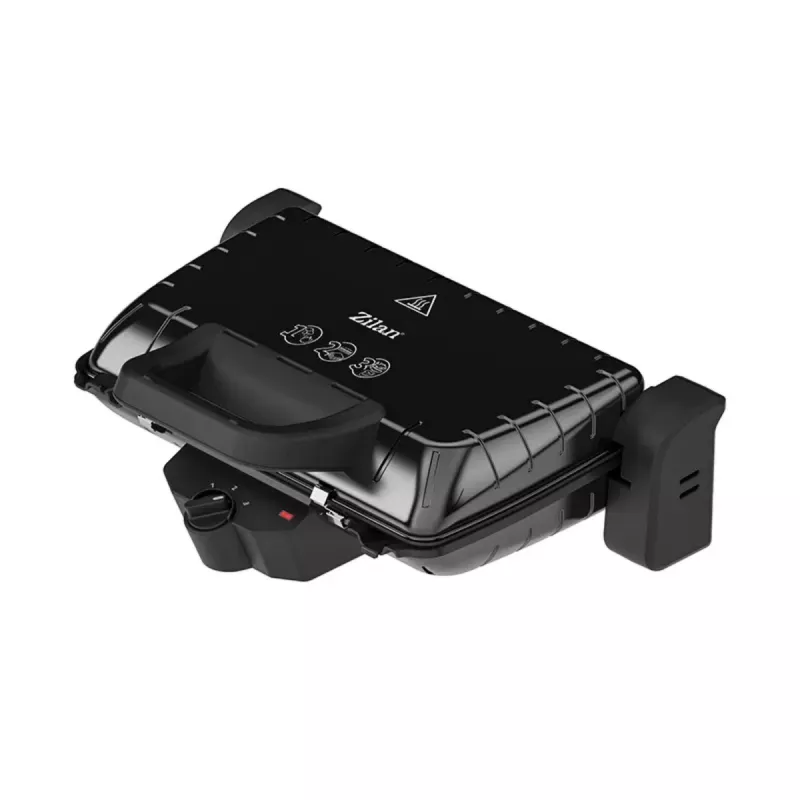 Бутербродница Zilan ZLN4021+grill, 1600 Вт, Черный