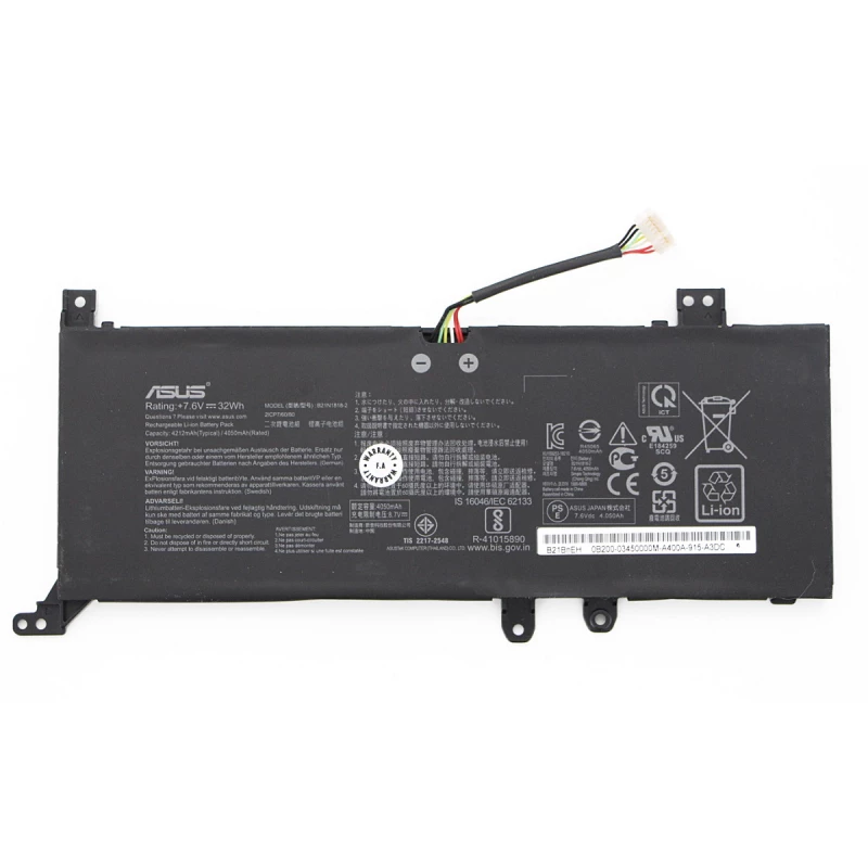 Батарея для ноутбука OEM Asus Vivobook X409UA X409FA X409UA, F509FA X512DA X512UA X512UB, X512FA X512UF X509FJ X509FA X509UA X509UB X509JA, X509UJ M509DA X545FJ R564DA, F712FA X712FA X712FB