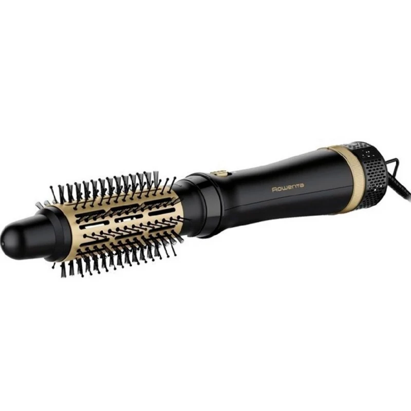 Perie cu aer Rowenta HAIR HOT AIR STYLER CF6330F0, 800 W, 3 viteze, Negru, Auriu