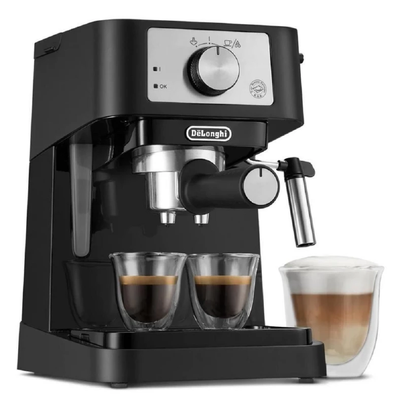 Aparat de cafea Delonghi COFFEE MAKER ESPRESSO EC260BK, 1100 W, 1 l, Negru, Argintiu