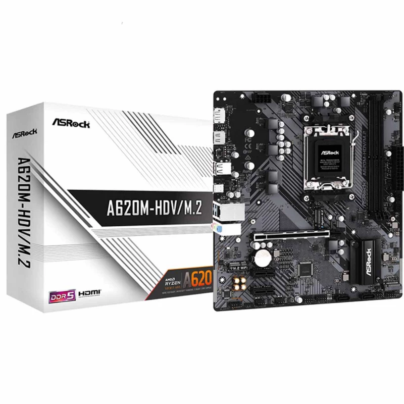 Placa de baza ASROCK MB AM5 A620M-HDV/M.2 mATX, AM5