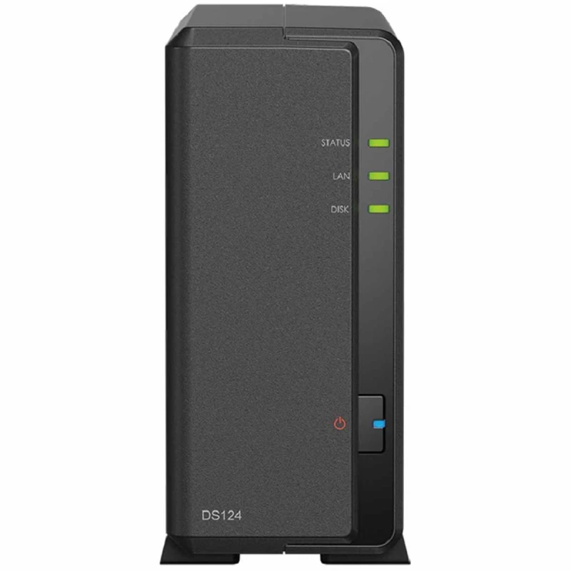 NAS Server SYNOLOGY "DS124", 1-BAY, REALTEK 4-CORE 1.7GHZ, 1GB DDR4, 2XUSB 3.2 GEN 1