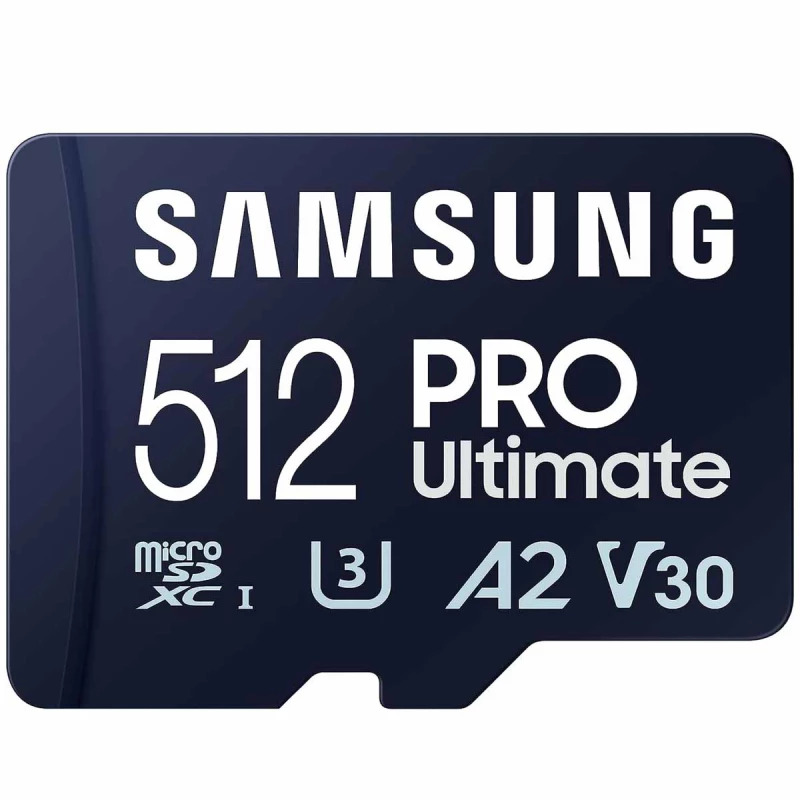 Card de memorie Samsung 512GB MICROSD (CLASS 10) UHS-I (U3)+SD ADAPTER, Samsung PRO Ultimate "MB-MY512SA" (R/W:200/130MB/s)