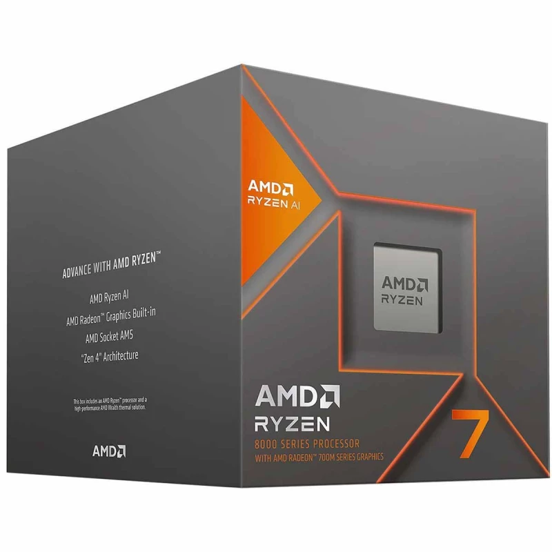 Procesor AMD CPU RYZEN 7 8700G, (4.2-5.1GHz, 8C/16T, L2 8MB, L3 16MB, 4nm, 65W), Socket AM5, Tray