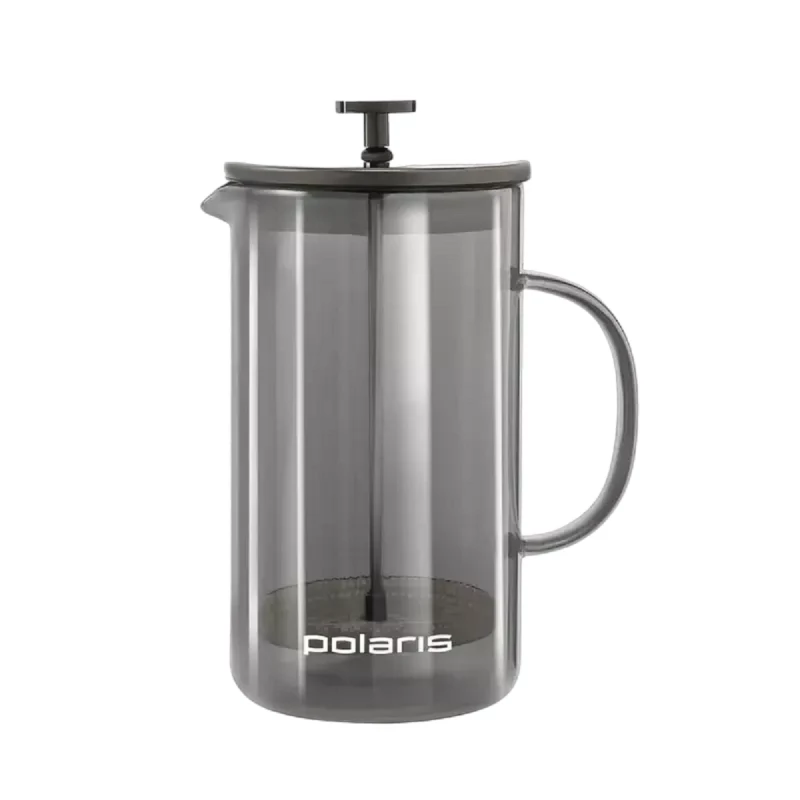 French-press POLARIS COFFEE TEA MAKER GRAPHIT-600FP, 0.6 l, Sticla, Plastic, Gri