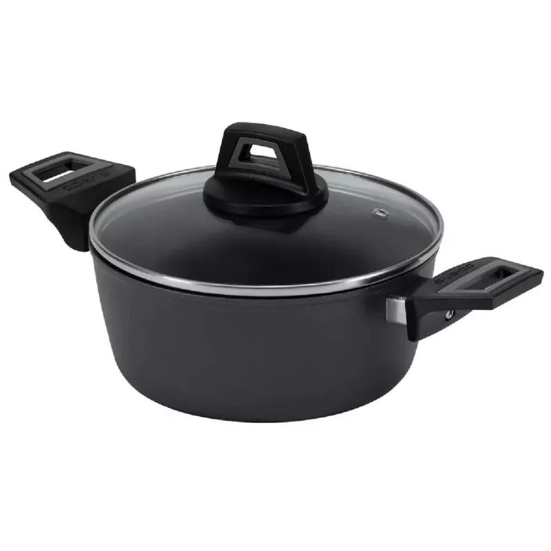 Cratita cu capac POLARIS GRAPHIT-24C, 4.2 l, 24 cm, Negru