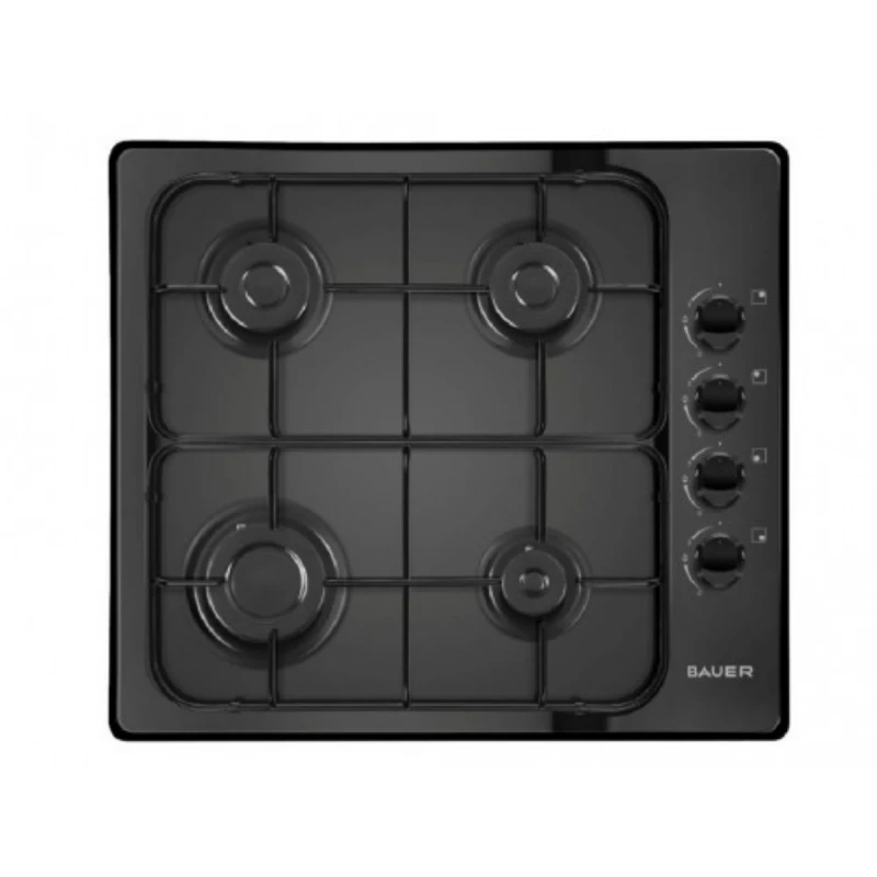 Aragaz de masa BAUER OK 640RT40BR, 4 arzatoare, Email, Negru