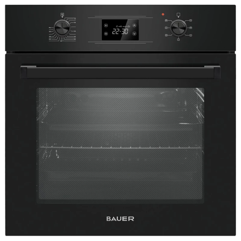 Встраиваемая  электрическая духовка BAUER A65 ESRB, 55 л, Черный