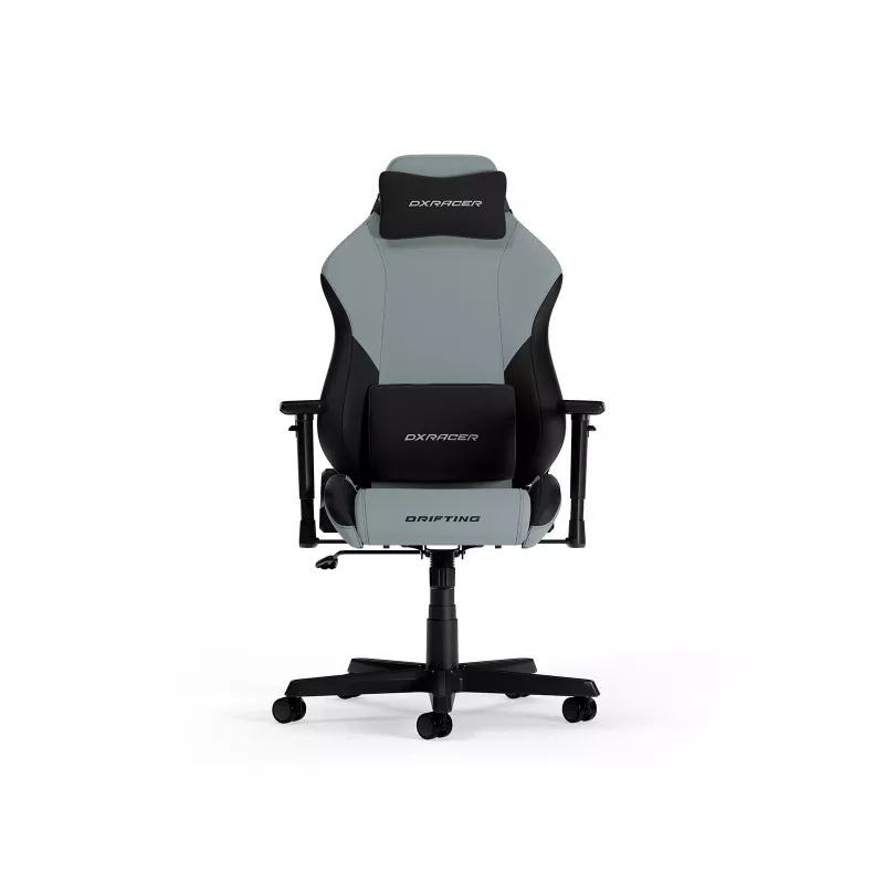 Игровое геймерское кресло DXRacer DRIFTING-23-L-CN-X1, CYAN/BLACK, Gazlift, 150 kg, 145-185 cm, Water Resistant Fabric, Recline 90°-135°, 3D Armrests, Head and Lumbar cushions, Aluminium wheelbase, 2.36" PU Caster, W-23.5kg
