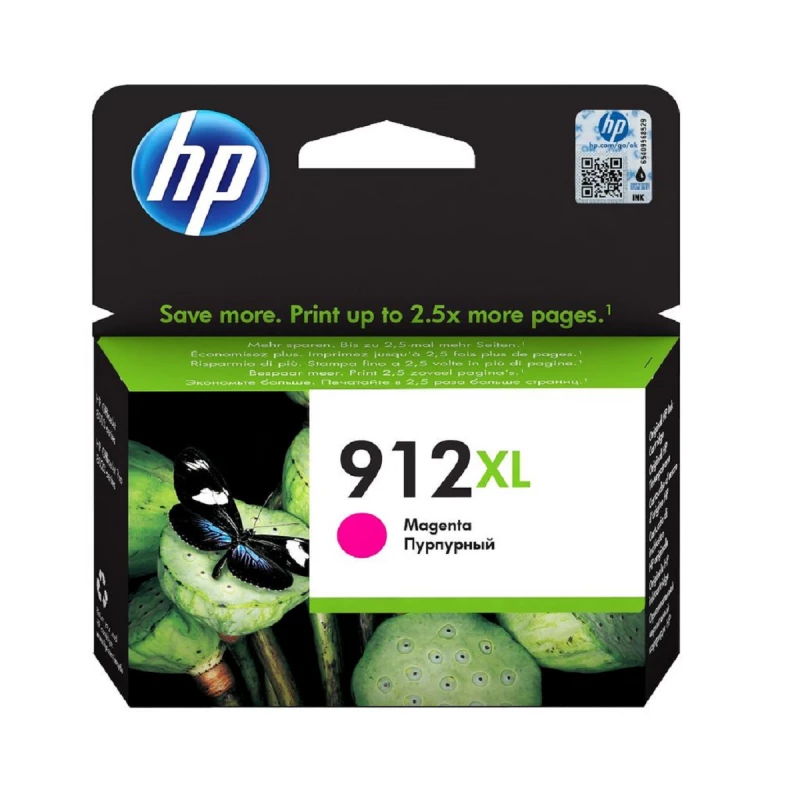 Cartus cerneala HP 912XL (3YL82AE) MAGENTA INK CARTRIDGE;, (for HP OfficeJet Pro 8010 series, 8012 Pro Aio, 8013 Pro Aio, 8014 Pro Aio, 8015 Pro Aio, 8020 Pro series, 8022 Pro Aio, 8023 Pro Aio, 8024 Pro Aio, 8025 Pro Aio)