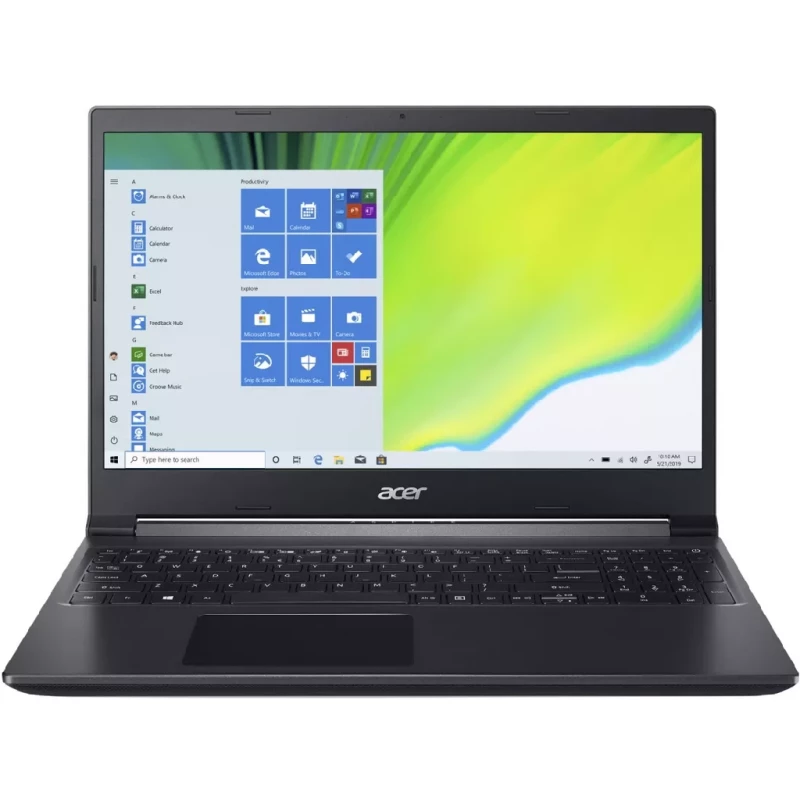 Laptop gaming ACER 15.6" ASPIRE A715-76G CHARCOAL BLACK (NH.QMFEU.002), FHD IPS (Intel Core i5-12450H 8xCore 3.3-4.4GHz, 16GB (2x8GB) DDR4 RAM, 1TB PCIe NVMe SSD, GeForce RTX 3050 4G GDDR6, WiFi6E-AX/BT5.1, RJ-45, FPR, 50Wh 3cell, 720p HD Webcam, Backlit KB, EN/RU/