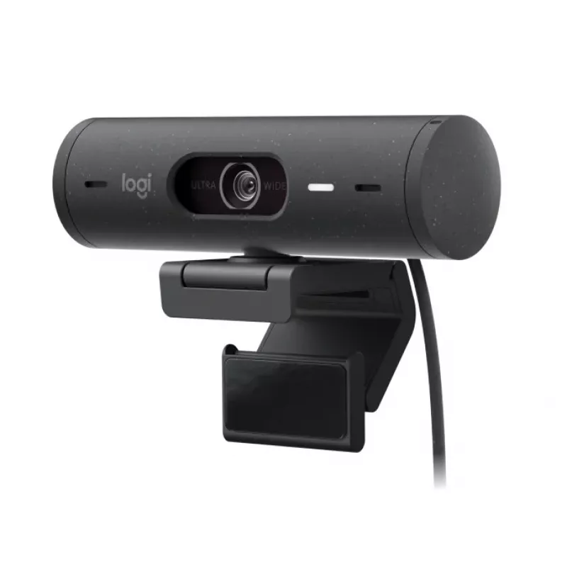Web camera LOGITECH BRIO 500 FULL HD WEBCAM, 1080p, autofocus, auto light correction, dFoV: 90°/78°/65°, 4MP, Glass lens, stereo mic, USB-C, GRAPHITE