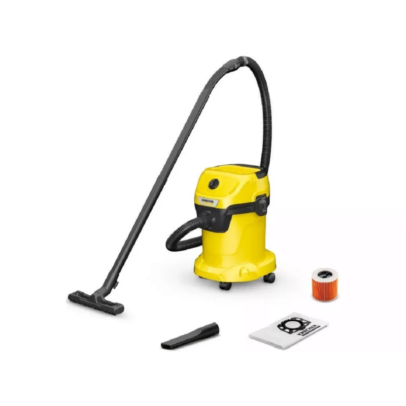 Aspirator KARCHER WD 3 V-17/4/20, 1000 W, 17 l, Galben, Negru