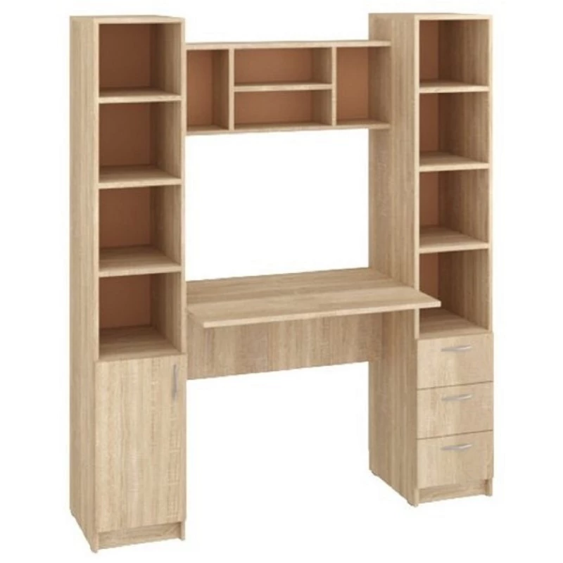 Masa de birou PEHOTIN GRAND, Stejar Sonoma, 168x140.5x60