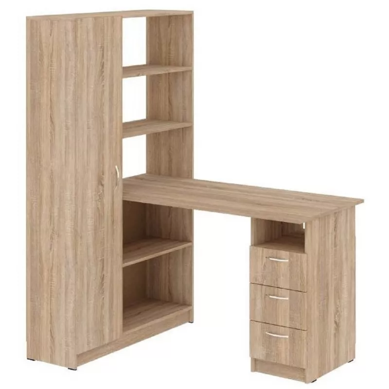 Masa de birou PEHOTIN Spectr, Stejar Sonoma, 162x130x94