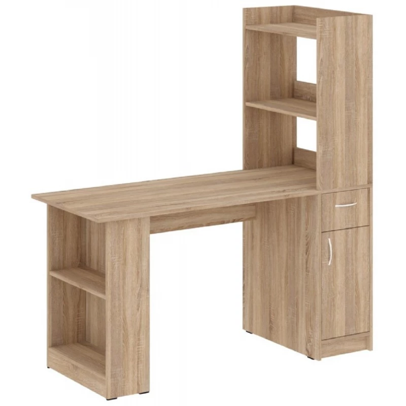 Masa de birou PEHOTIN STYLUS, Stejar Sonoma, 150x140x60