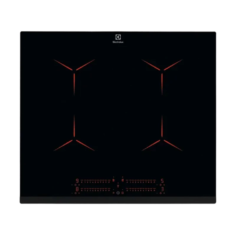 Plita incorporabila cu inductie ELECTROLUX EIP6446, 7350 W, 4 arzatoare, Vitroceramica, Timer, Negru