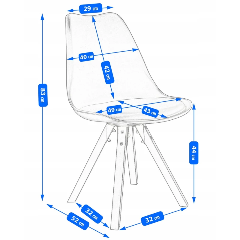 Стул Jumi Saida, Черный