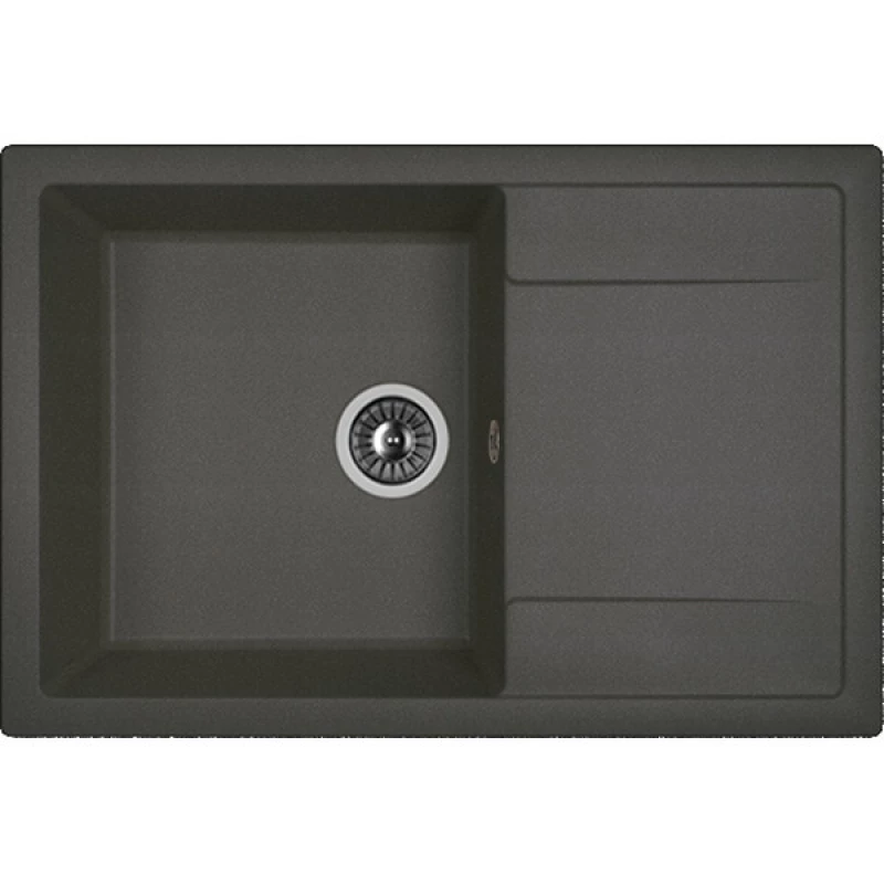 Chiuveta Dr.Gans Tehno 760, Piatra artificiala, Grafit, 76 x 51