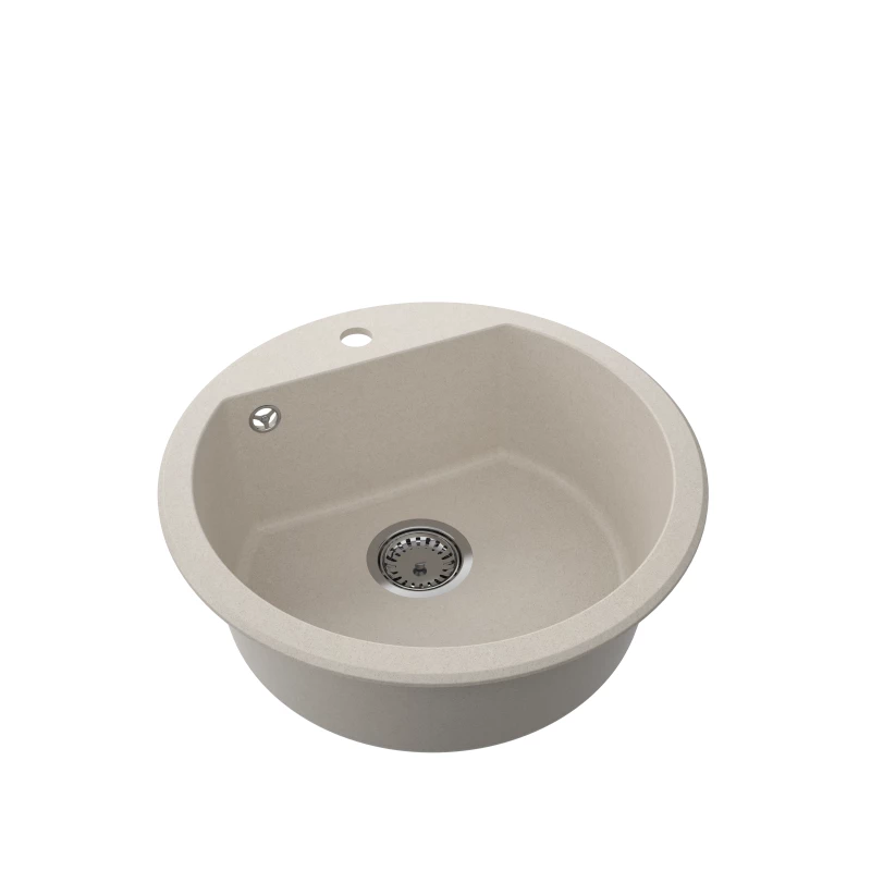 Chiuveta Sandonna Lena 510, Quart, Bej nisip, 51 x 51