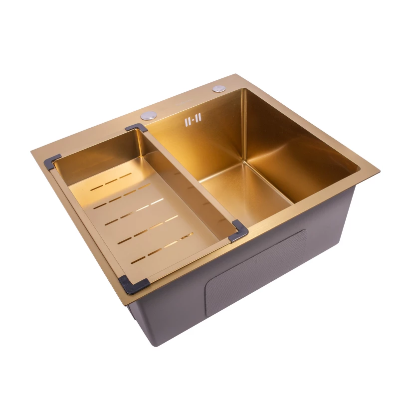 Chiuveta Sandonna HD5550, Inox, Auriu, 55 x 50