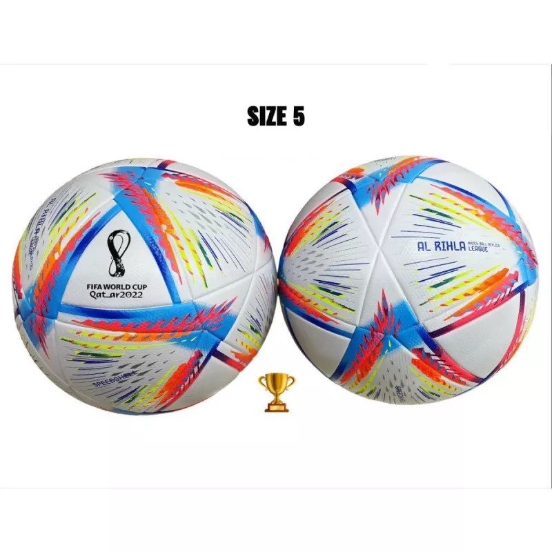 Minge fotbal Ballonstar TPE №5 WC2022, №5, Alb, Multicolor