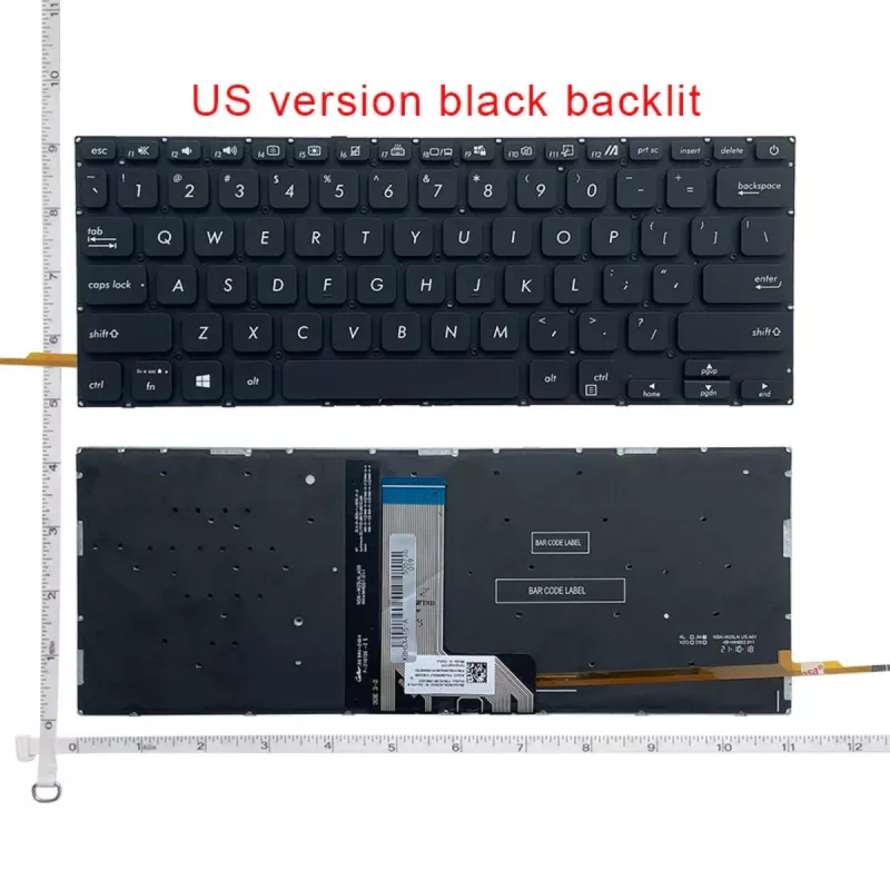 Клавиатура ASUS X415 X415J V4200j V4200E M4200U Y4200D Y4200F X412U X412F, w/o frame "ENTER"-small ENG/RU White