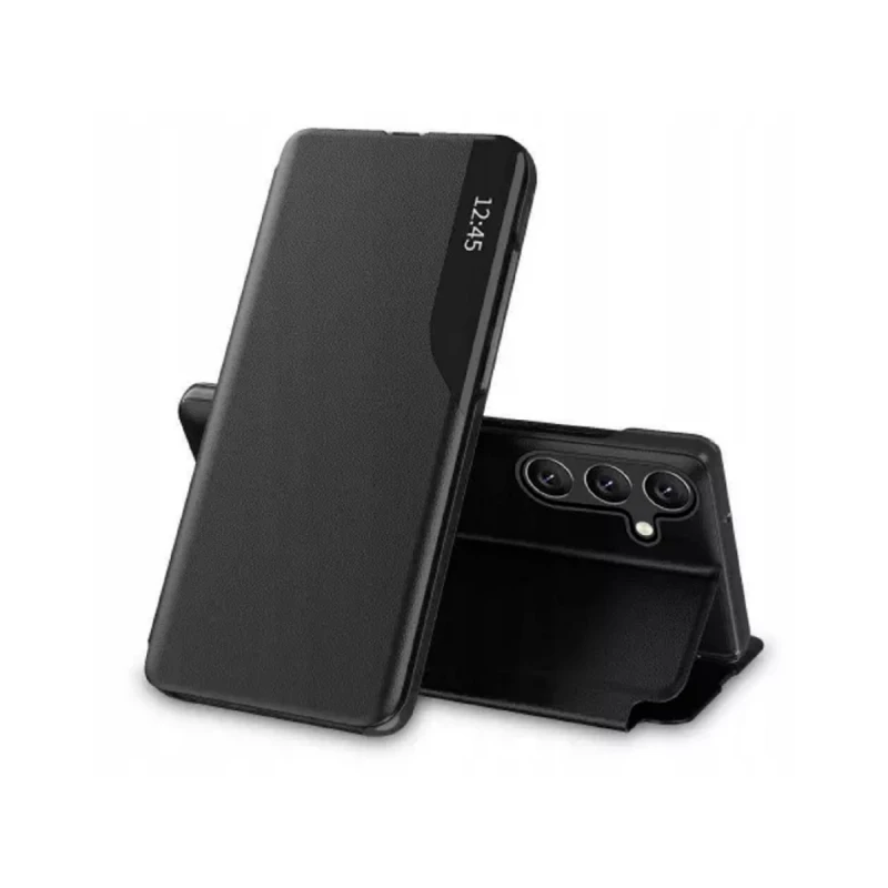 Husa Xcover SAMSUNG A55, SOFT BOOK VIEW SERIES, BLACK