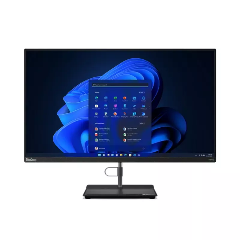 PC All-in-One LENOVO ThinkCentre neo 30a Black, 27" FHD IPS, i5-12450H, 16GB, 512GB, DVD-RW, Wireless KB&Ms, No OS