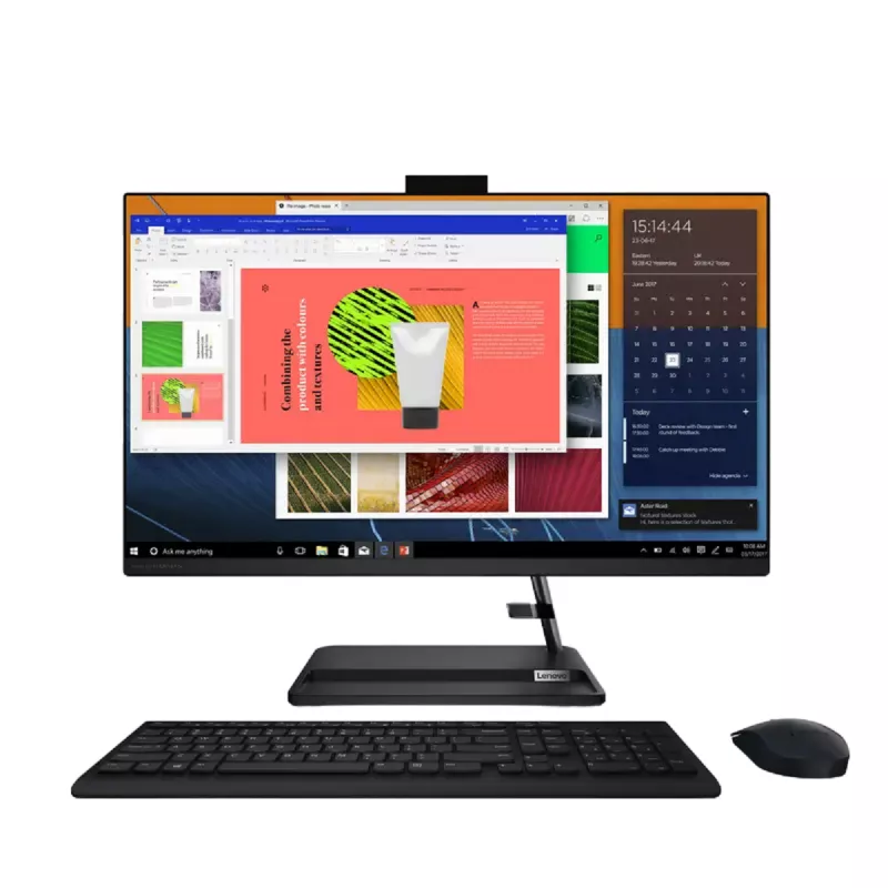PC All-in-One LENOVO 27" IdeaCentre 3 27ALC6 Black, FHD IPS Ryzen 7 7730U 2.0-4.5GHz, 16GB, 1TB SSD, No OS