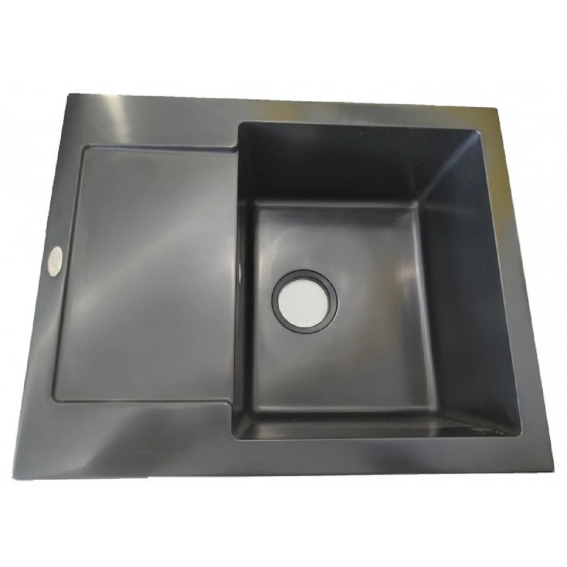 Chiuveta TORNADO SOFIA BLACK, Granit, Negru, 62 x 50