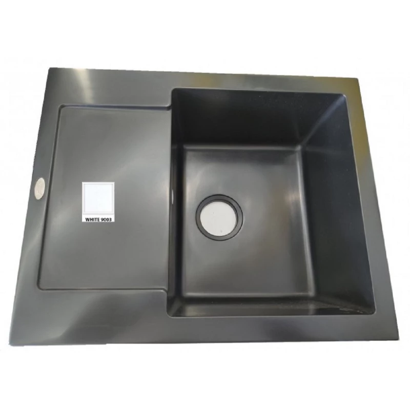 Chiuveta TORNADO SOFIA WHITE, Granit, Alb, 62 x 50