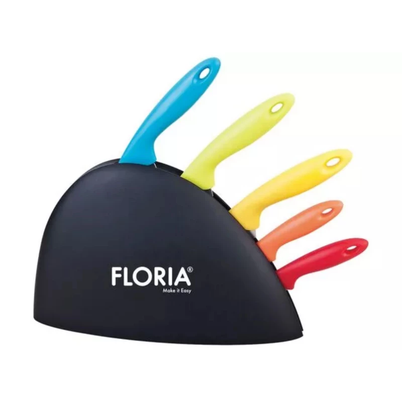 Набор ножей Zilan Floria ZLN1150, 5 шт, Нержавеющая сталь, Разноцветный