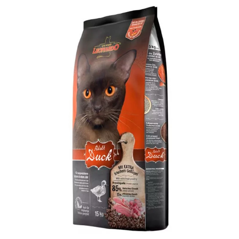 Hrana uscata LEONARDO DUCK & RICE, 15 kg