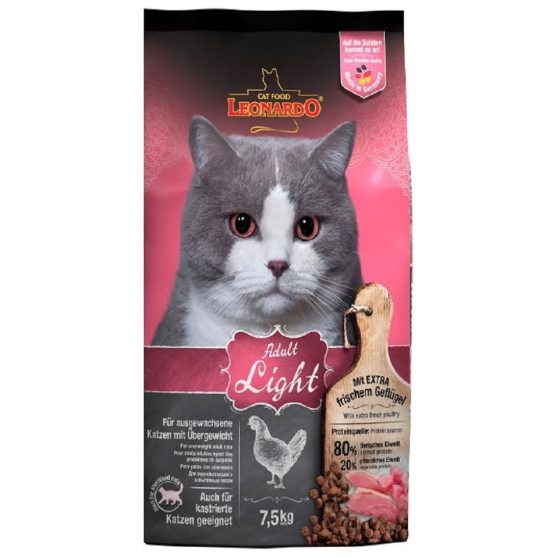 Hrana uscata LEONARDO LIGHT, 7.5 kg