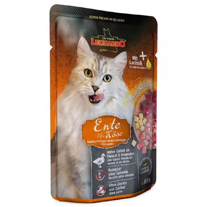 Hrana umeda LEONARDO DUCK, 0.085 kg, 16 buc