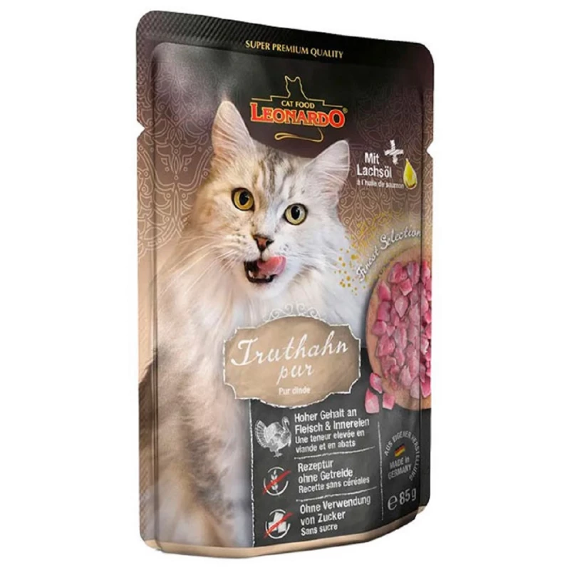 Hrana umeda LEONARDO TURKEY, 0.085 kg, 16 buc