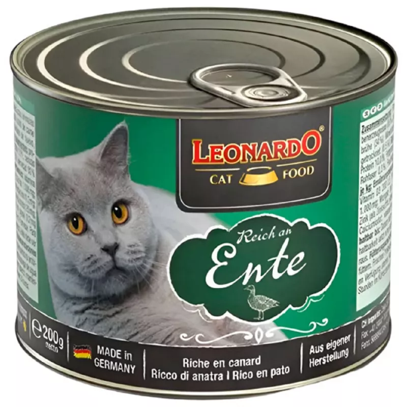 Hrana umeda LEONARDO DUCK, 0.2 kg, 6 buc