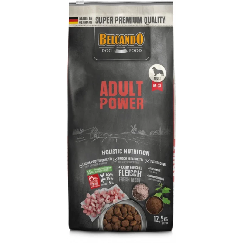 Hrana uscata BELCANDO ADULT POWER, 12.5 kg