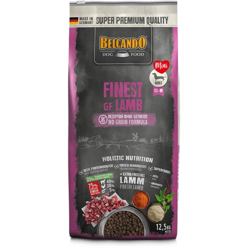Hrana uscata BELCANDO FINEST GF LAMB, 12.5 kg