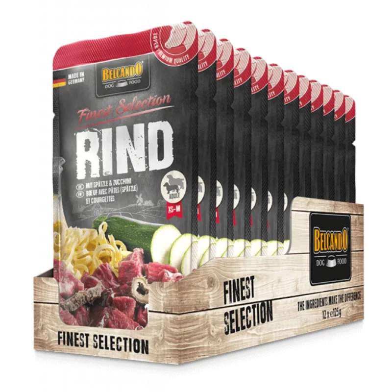 Hrana umeda BELCANDO BEEF, 0.125 kg,12 buc