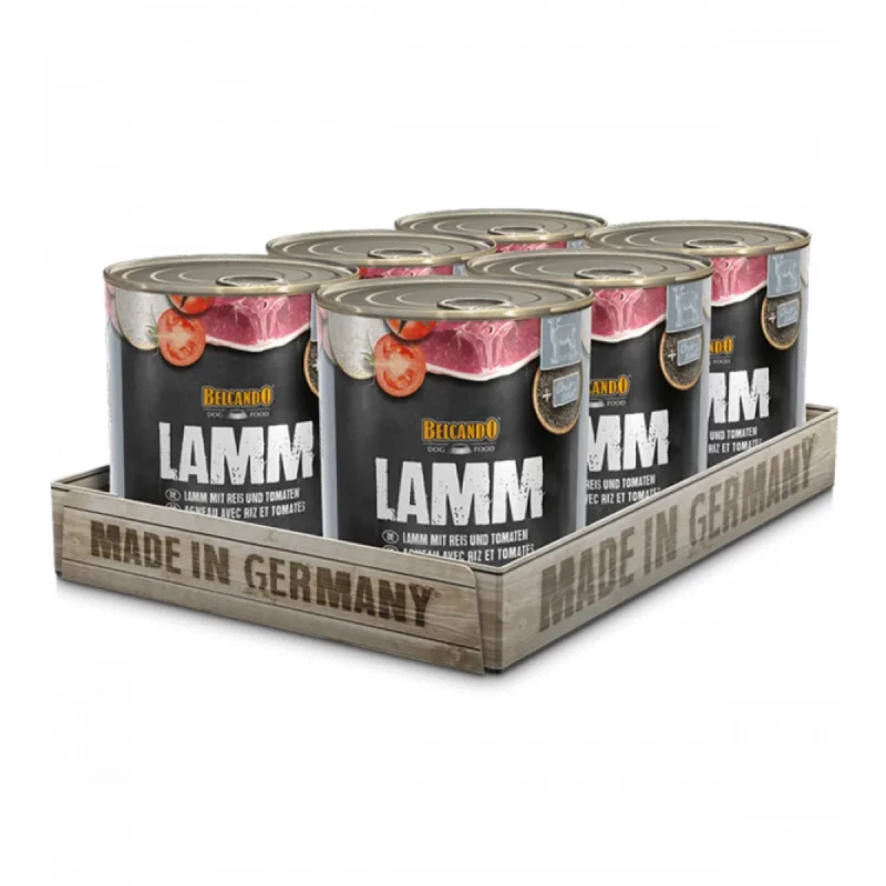 Hrana umeda BELCANDO LAMB, 0.8 kg, 6 buc