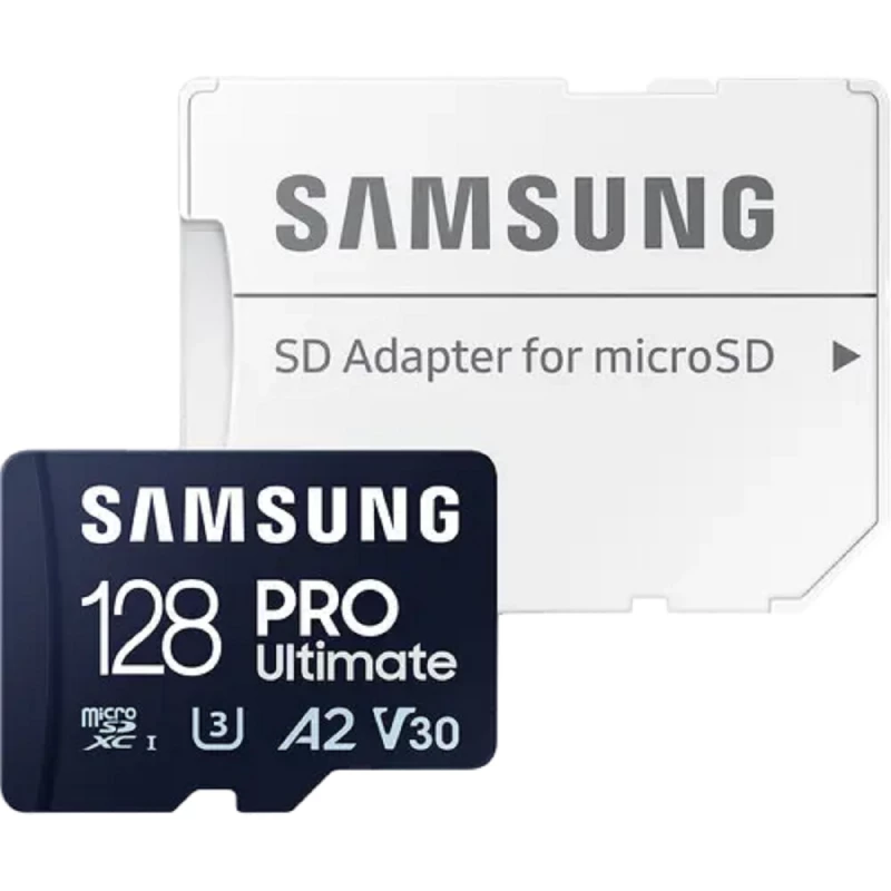 Card de memorie Samsung 128GB MICROSD (CLASS 10) UHS-I (U3)+SD ADAPTER, PRO ULTIMATE "MB-MY128SA" (R/W:200/130MB/S)