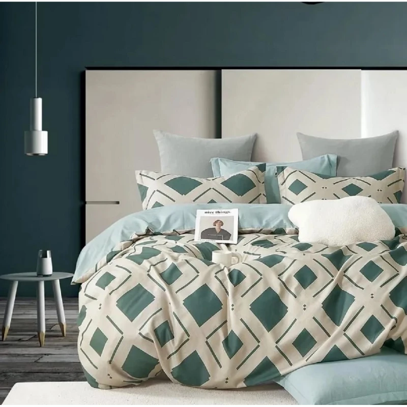 Lenjerie de pat CTEXTIL GROUP 
 2.0 DESIGN111, 2 persoane, Satin, Multicolor