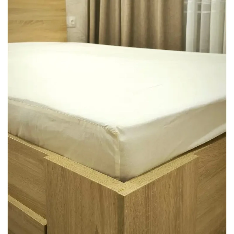 Cearceaf CTEXTIL GROUP 
 CALICO SIMPLU, 200 x 180 x 30 cm, Alb