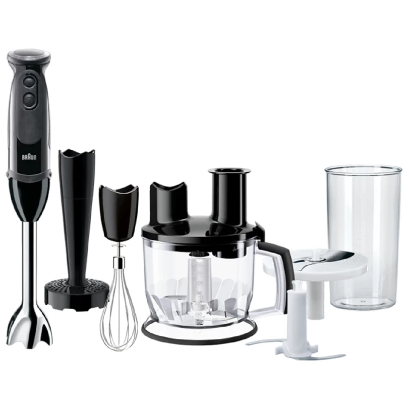 Blender BRAUN MQ5277BK, 1000 W, 1.5 l, 0.6 l, Negru, Gri